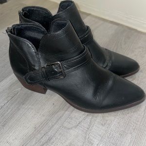 David Aaron Ankle Black  Boots